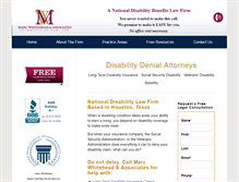 Tablet Screenshot of disabilitydenials.com